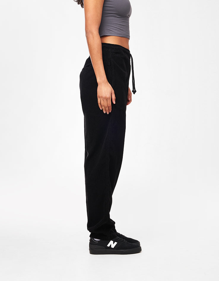 Route One Classic Cord Beach Pants - Black