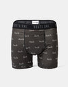Route One Classic Boxer Shorts - F-It (Black)