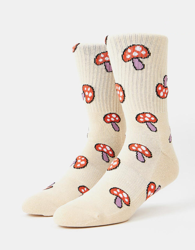 Route One Shrooms Socks - Ivory