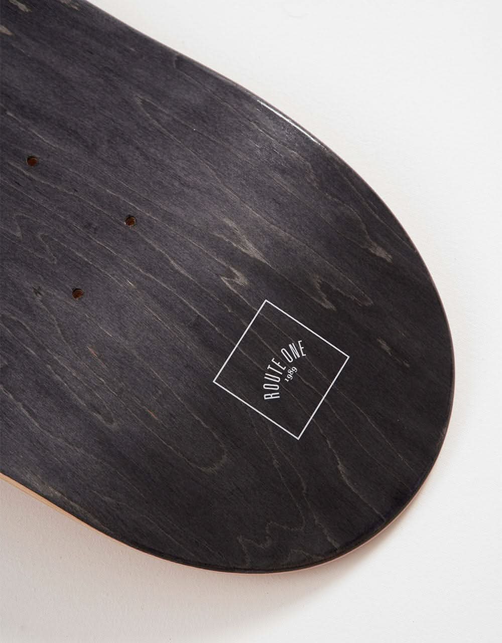 Route One Mini Logo 'OG Shape' Skateboard Deck Black/White