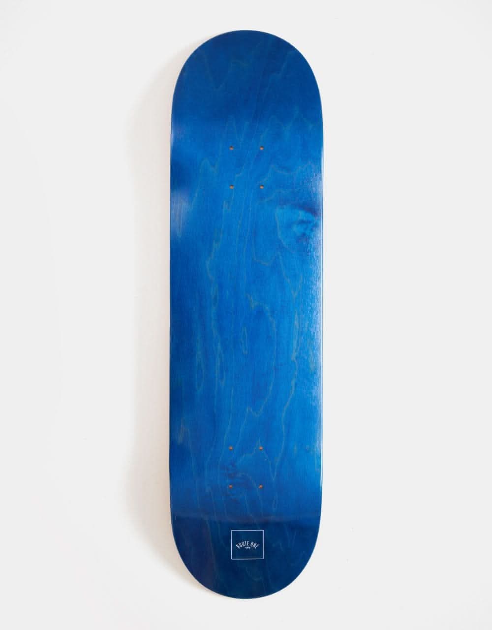 Route One Mini Logo 'OG Shape' Skateboard Deck Blue/White