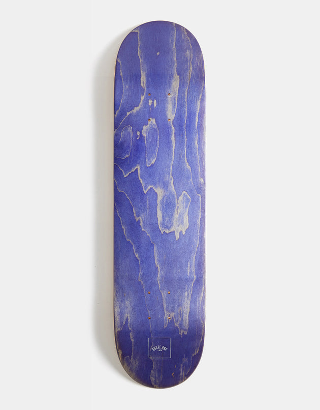 Route One Mini Logo 'OG Shape' Skateboard Deck - Purple/White