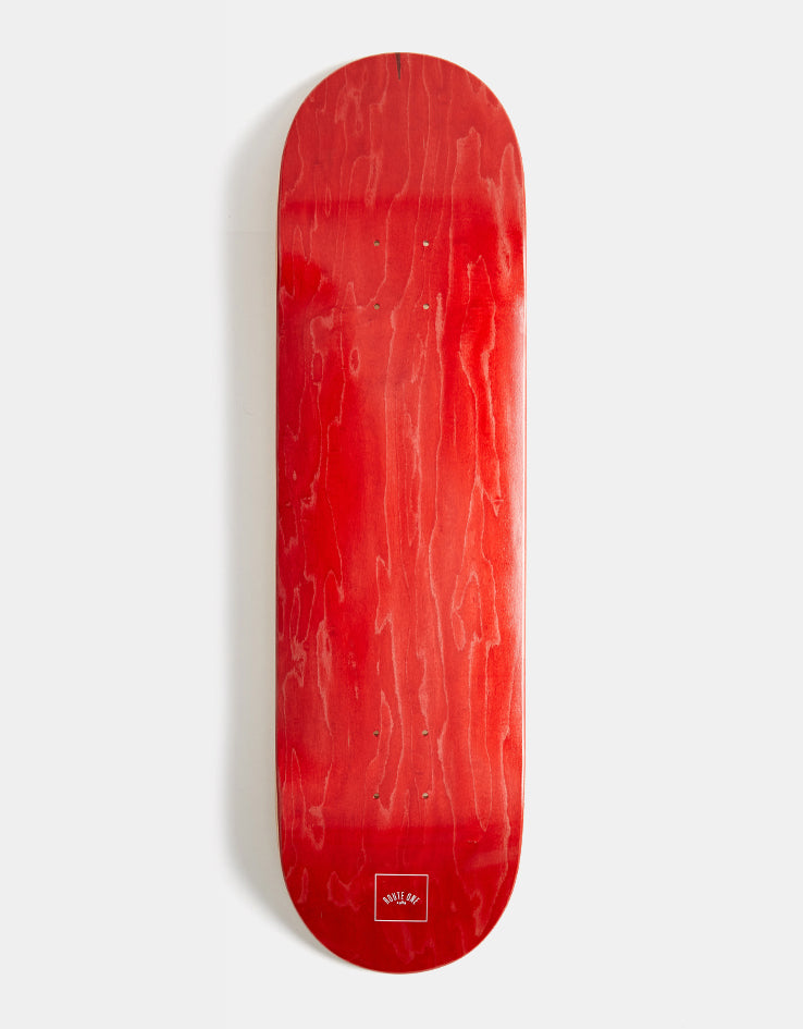 Red Route One Route One Mini Logo 'OG Shape' Skateboard Deck - Red/White