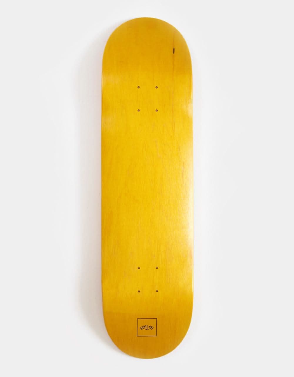 Route One Mini Logo 'OG Shape' Skateboard Deck Yellow/Black