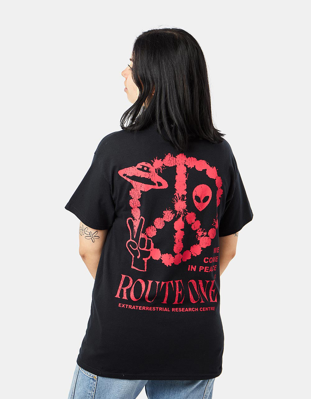 Route One They're Out There T-Shirt - Black