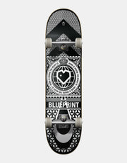 Blueprint Home Heart Black/White Complete Skateboard - 8"