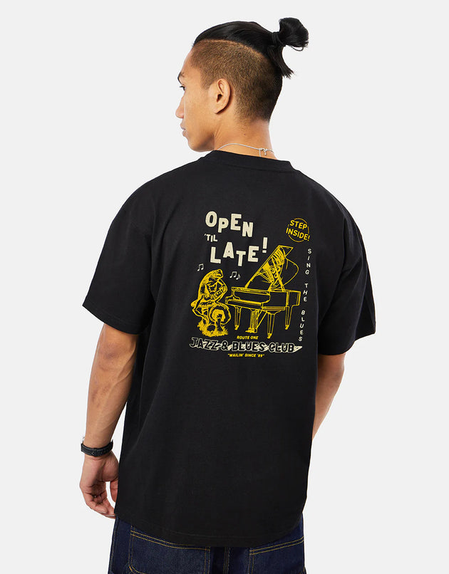 Route One Jazz Club T-Shirt - Black