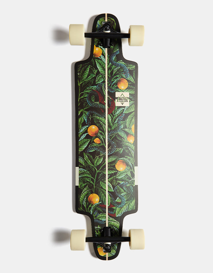 AOB Longboard Tribal Curves - Drop Thru, érable Canadien, Roues 78A, Pour Tous âges
