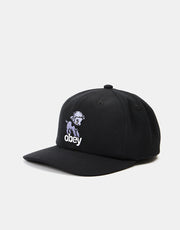 Obey Lamb 6 Panel Classic Snapback Cap - Black
