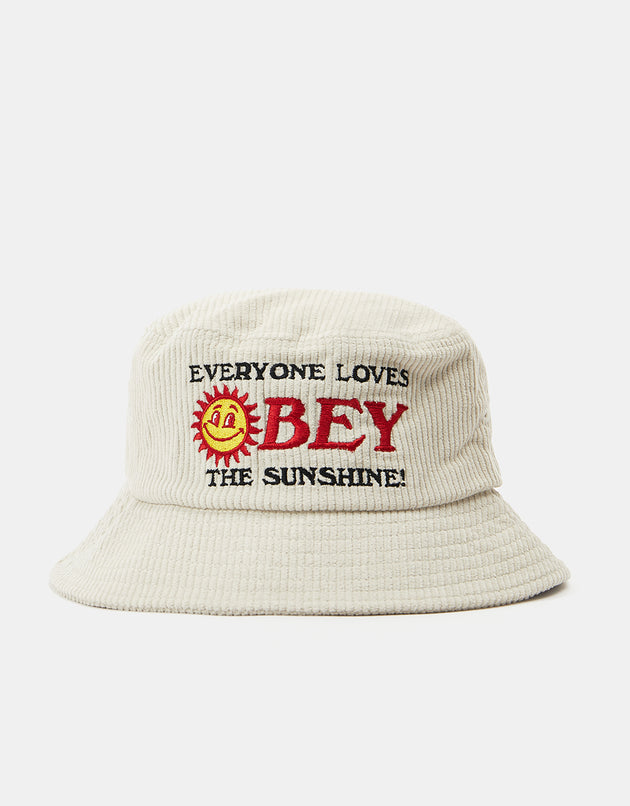 Obey Sunshine Bucket Hat - Off White