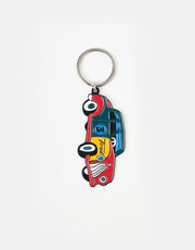 Tired Old Mobil Keychain - Multi