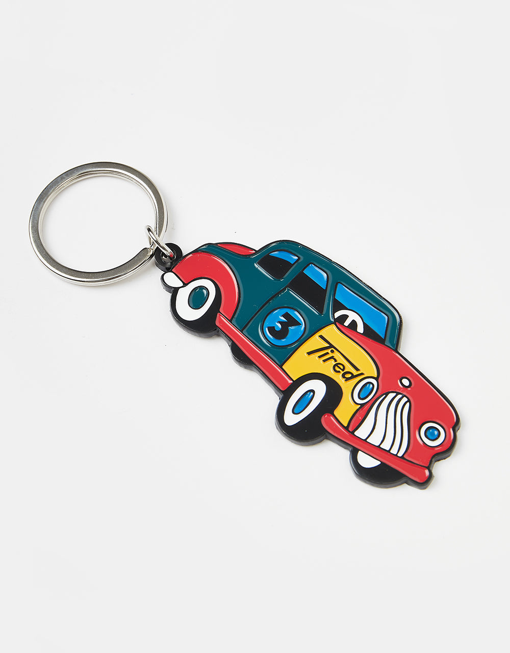 Tired Old Mobil Keychain - Multi