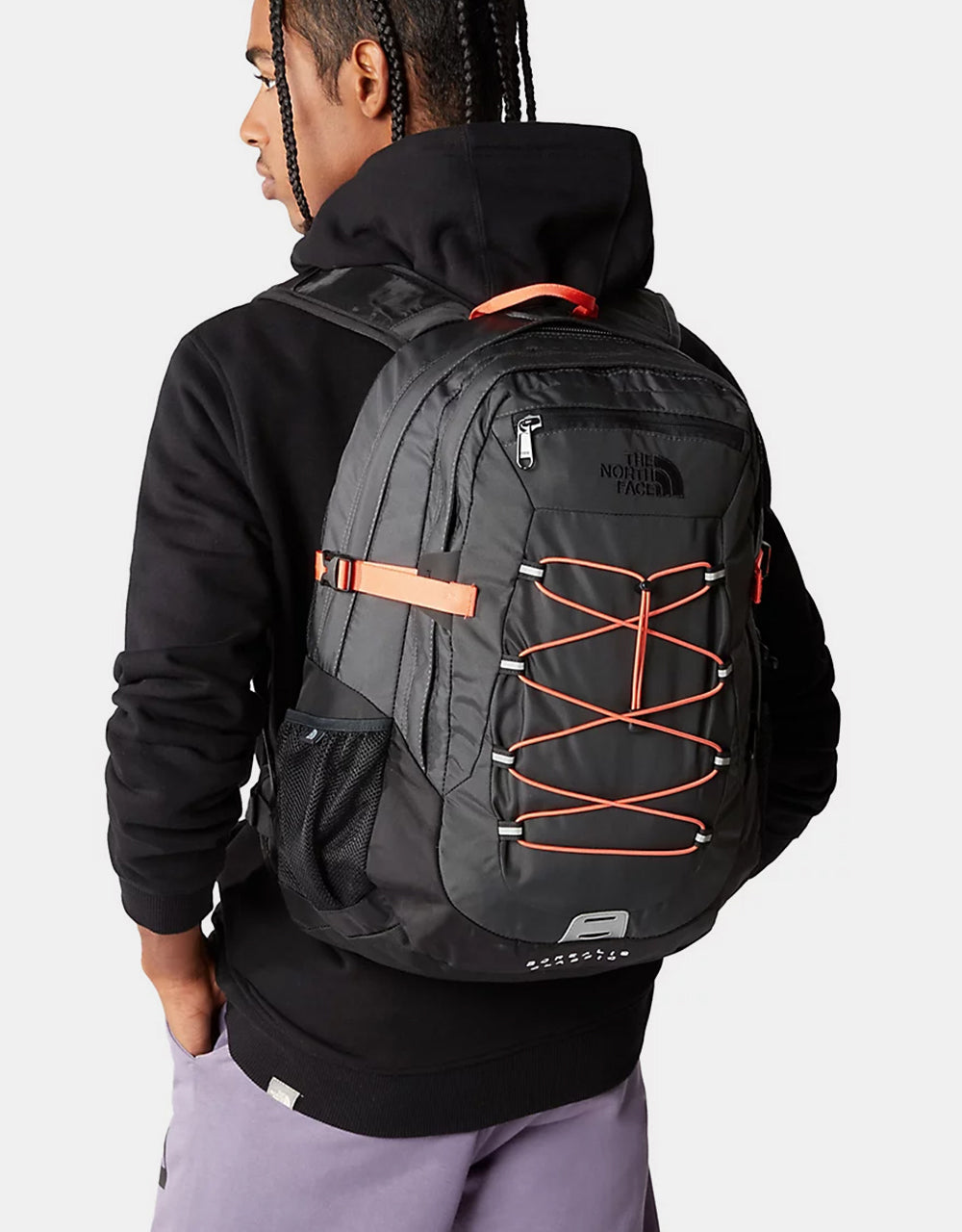 The North Face Borealis Classic Backpack - Asphalt Grey/Retro Orange