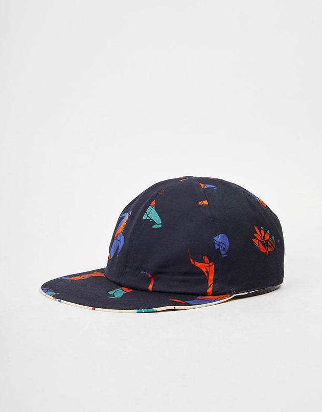 Magenta Ballet Reversible 6 Panel Cap - Dark Navy