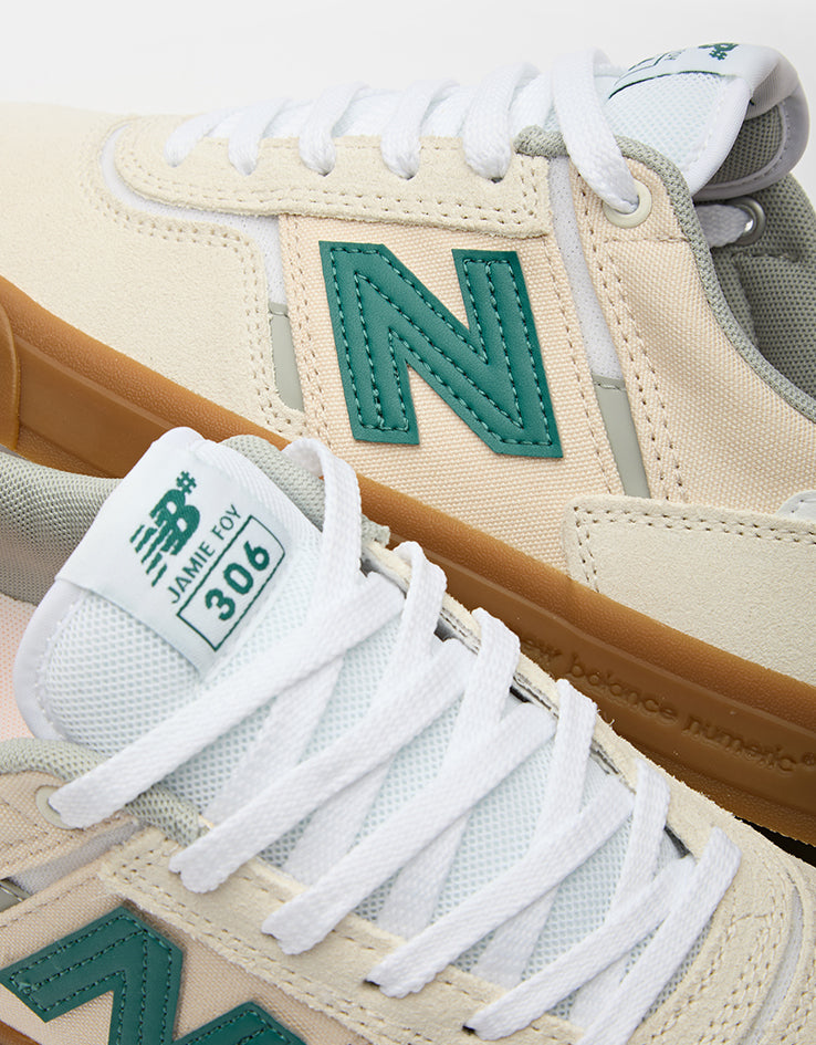 New Balance Numeric Jamie Foy 306 Skate Shoes - Sea Salt/Teal