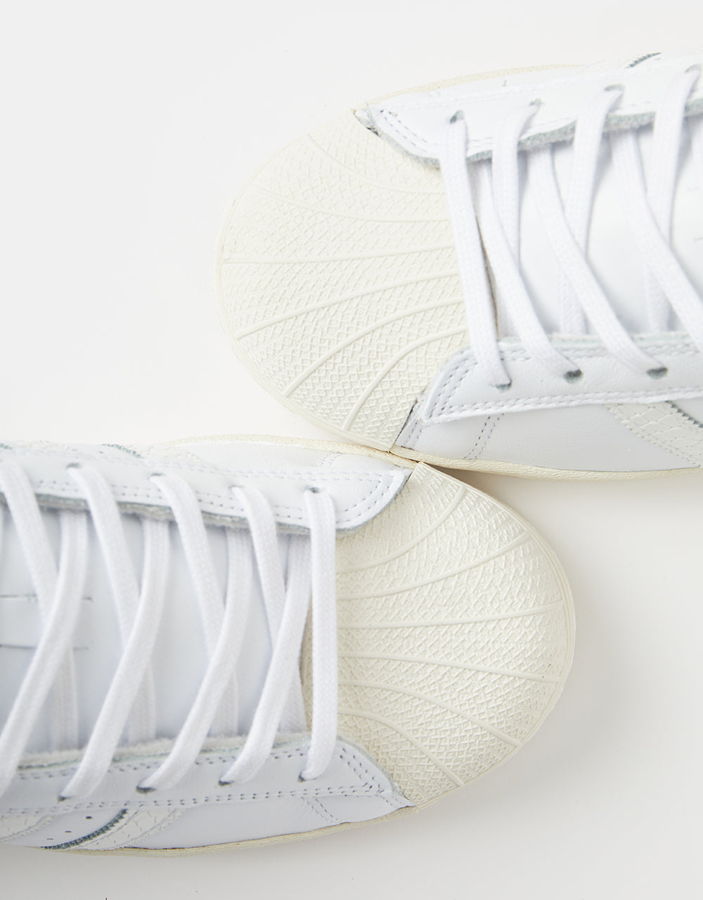 adidas Superstar ADV Skate Shoes - White/White/Gold Metallic