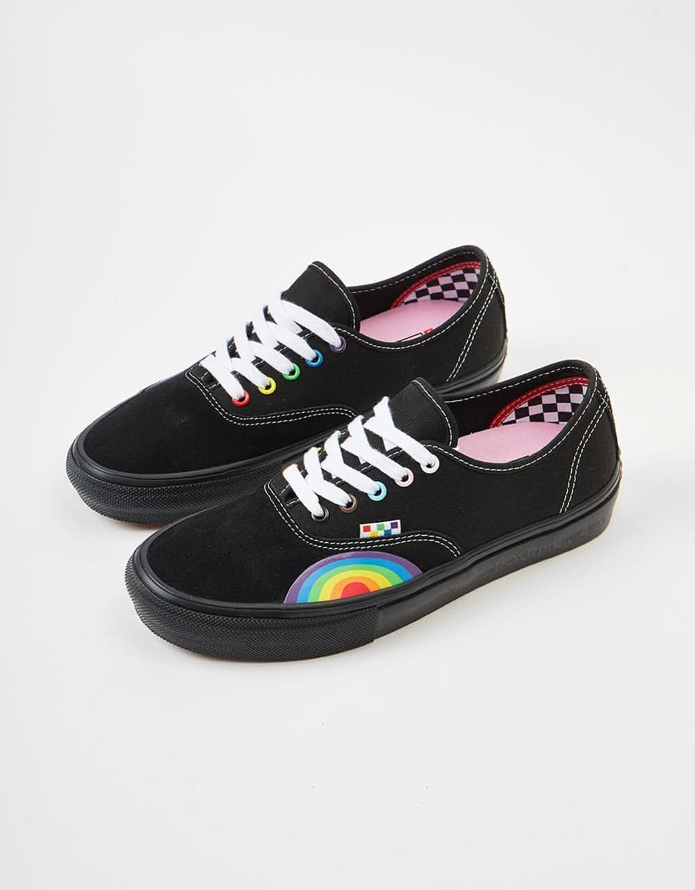 Vans Skate Authentic Shoes - (Pride) Black/Multi