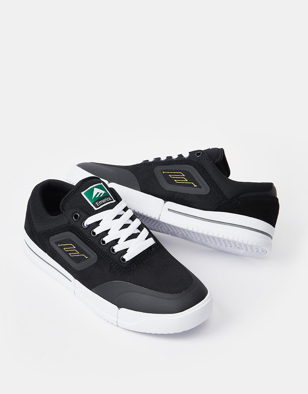 Emerica Phocus G6 Skate Shoes - Black/White/Gold