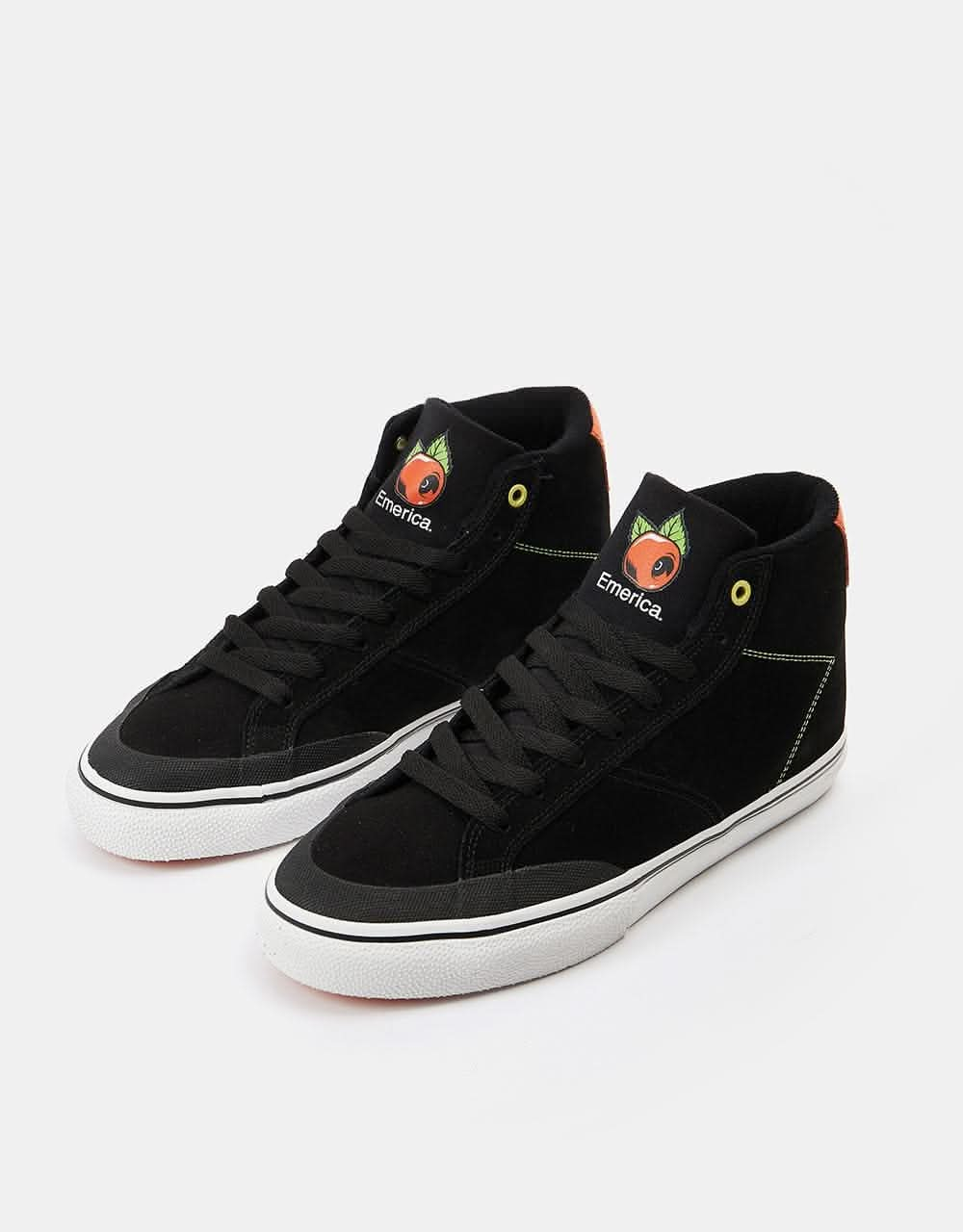 Emerica x OJ Omen Hi Skate Shoes - Black