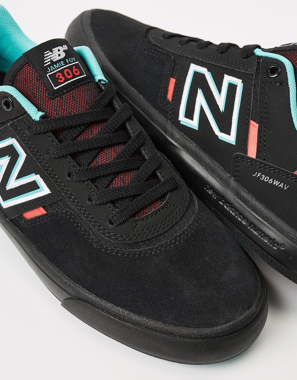 New Balance Numeric 306 Skate Shoes - Black/Red