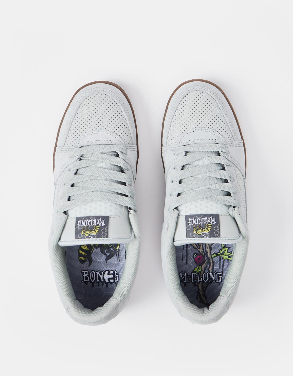 Etnies x Bones Mc Rap Lo Skate Shoes - Grey/Gum