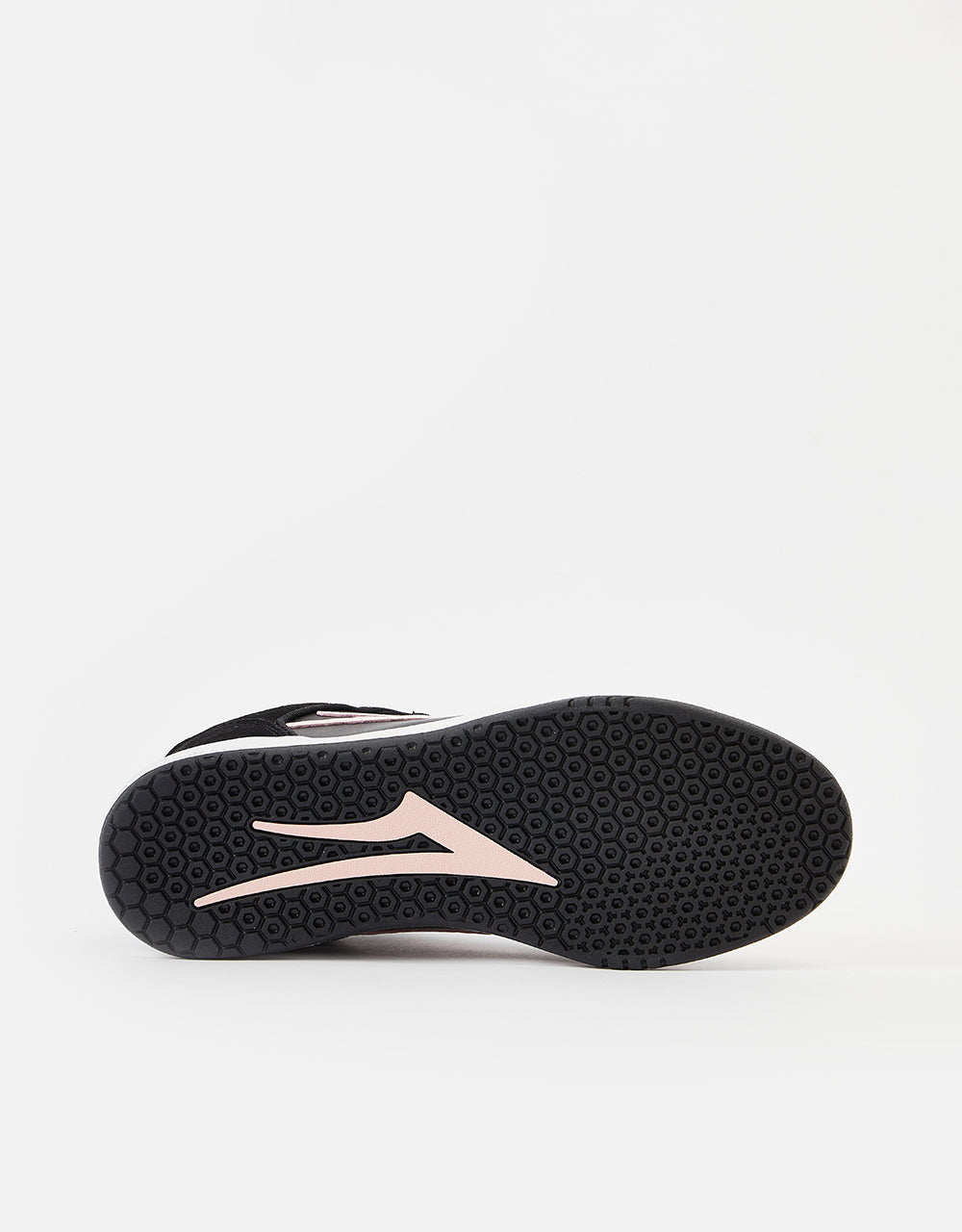 Lakai Telford Low Skate Shoes - Black/Pink Suede