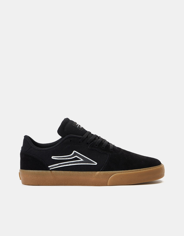 Lakai Cardiff Skate Shoes - Black/Gum Suede