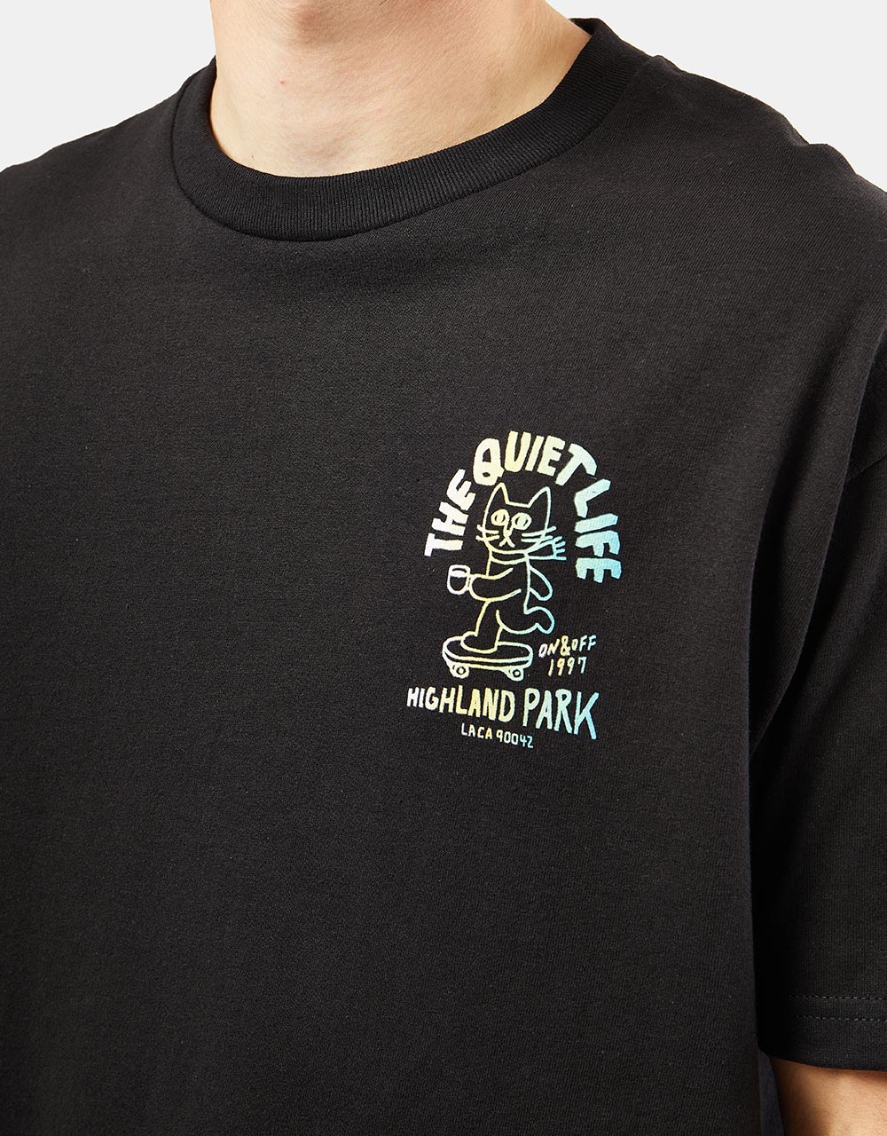 The Quiet Life Skating Cat Shop T-Shirt - Black
