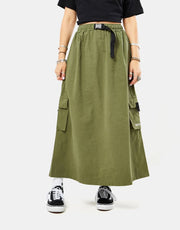 Santa Cruz Womens Strip Cargo Skirt -  Green