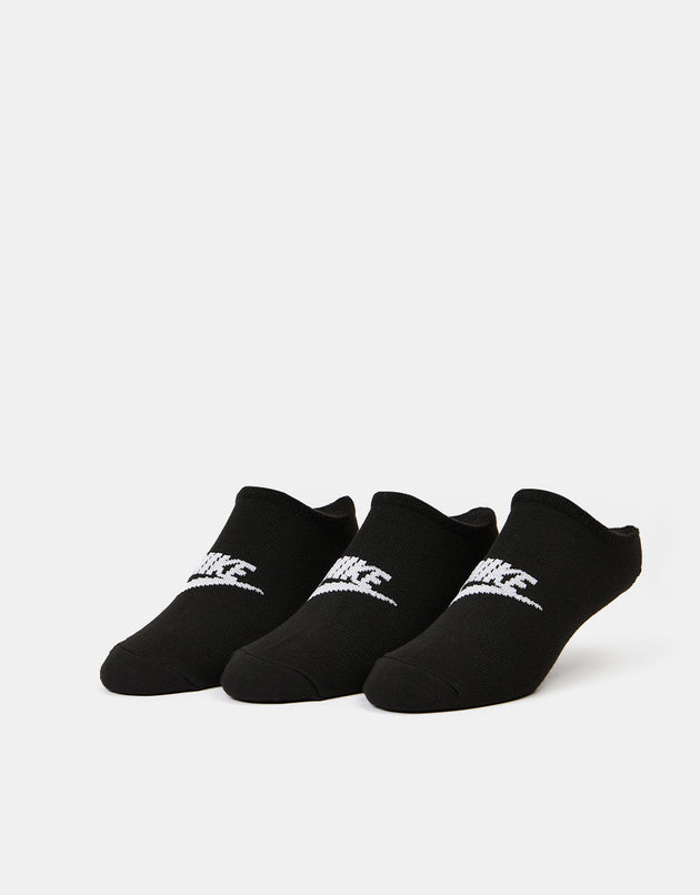 Nike Everyday Essentials No Show Socks 3 Pack - Black/White