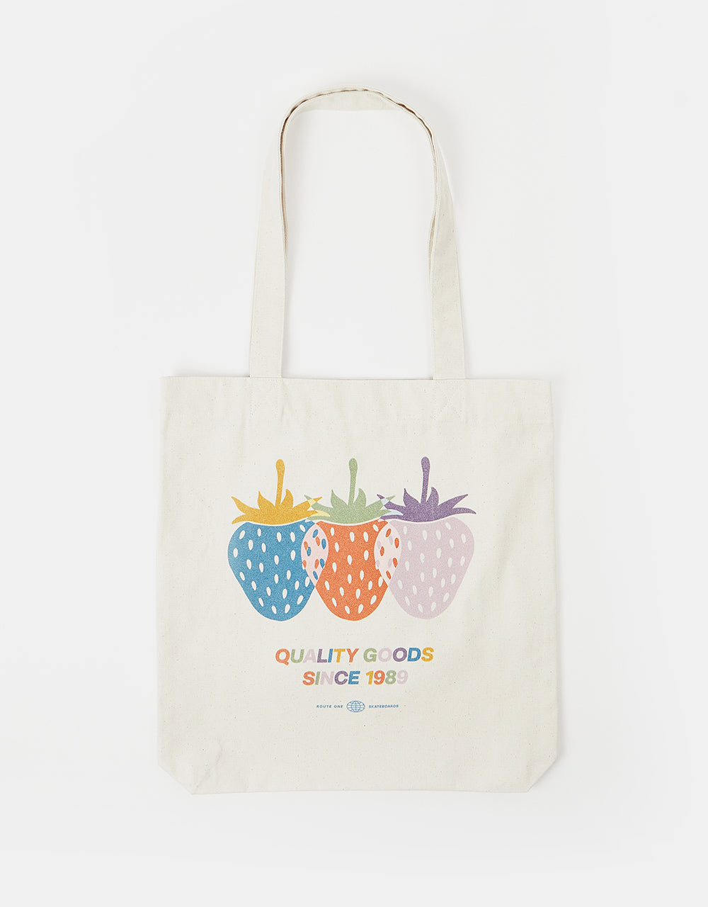 Route One Recycled Strawb Tote Bag - Natural