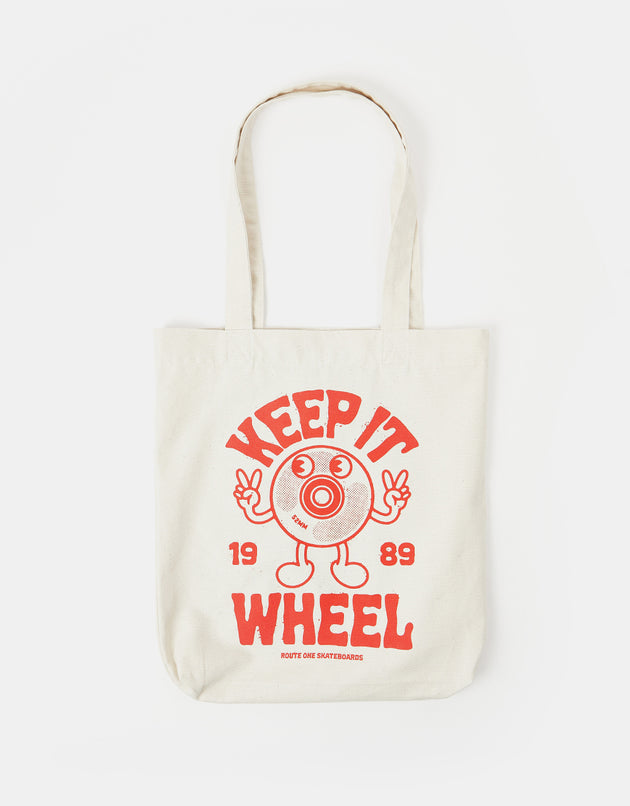 Route One Recycled Keep It Wheel Tote Bag - Natural