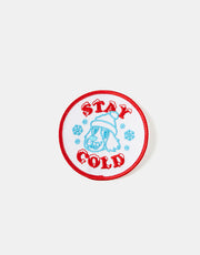 Route One Stay Cold Embroidered Patch - White
