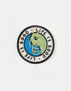 Route One Life Is Good Embroidered Patch - White