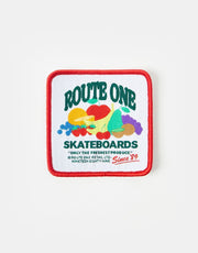 Route One Finest Produce Woven Patch - White