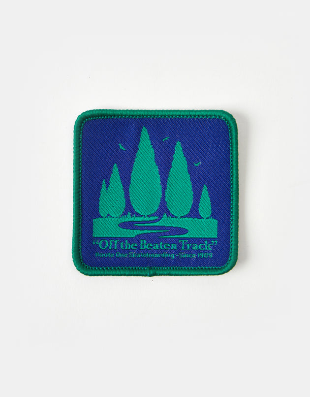 Route One Off The Beaten Track Woven Patch - Blue