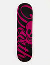 Death Script Skateboard Deck - Black/Pink
