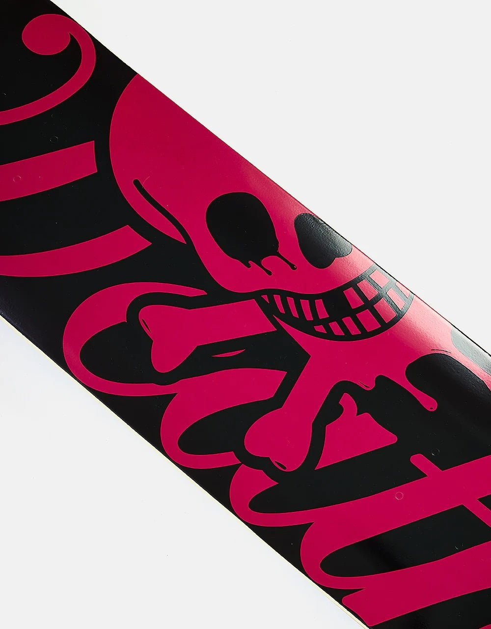 Death Script Skateboard Deck - Black/Pink