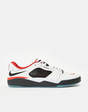Nike SB Ishod Premium Skate Shoes - White/Black-University Red-Black