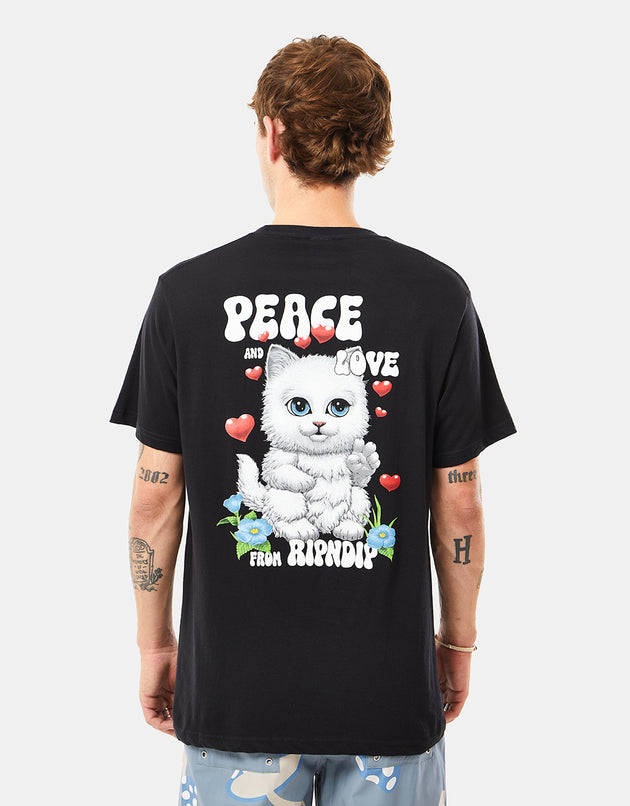 RIPNDIP Peace Love T-Shirt - Black
