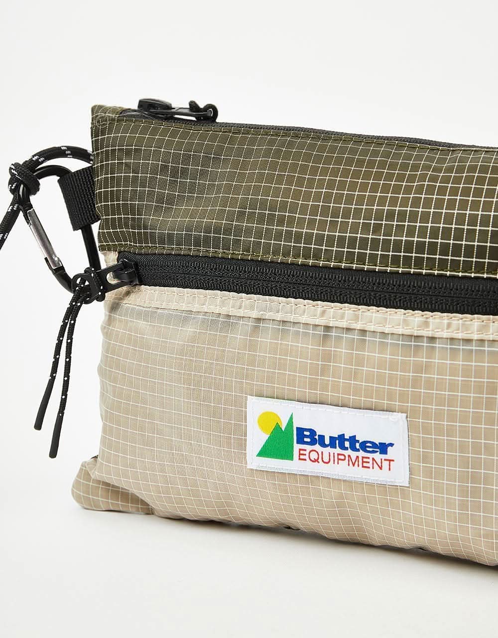 Butter Goods Paneled Ripstop Side Bag Army/Khaki