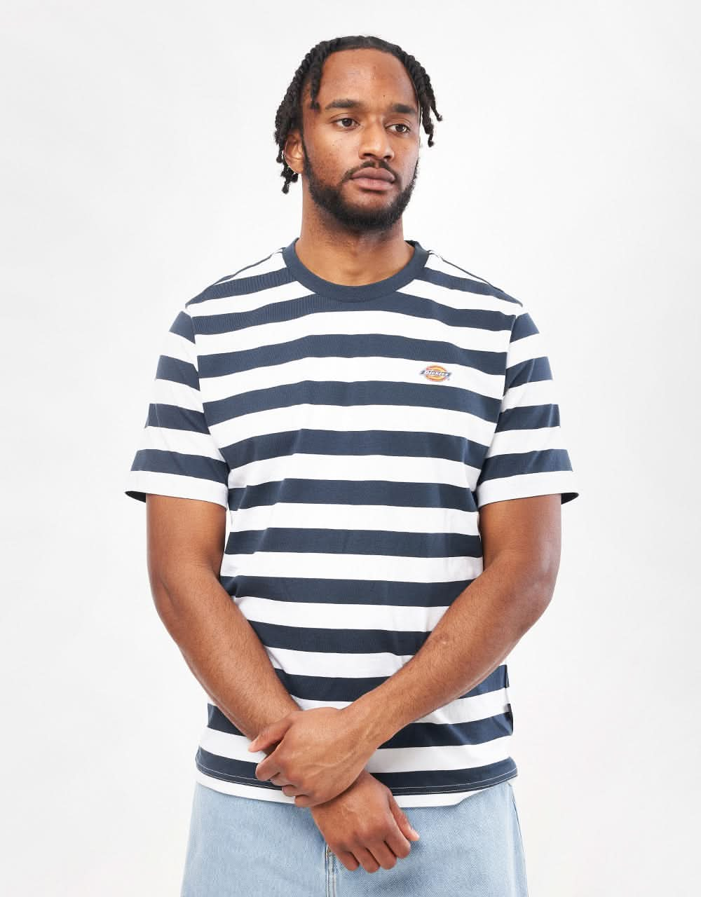 Dickies Rivergrove Striped T-Shirt - Air Force Blue