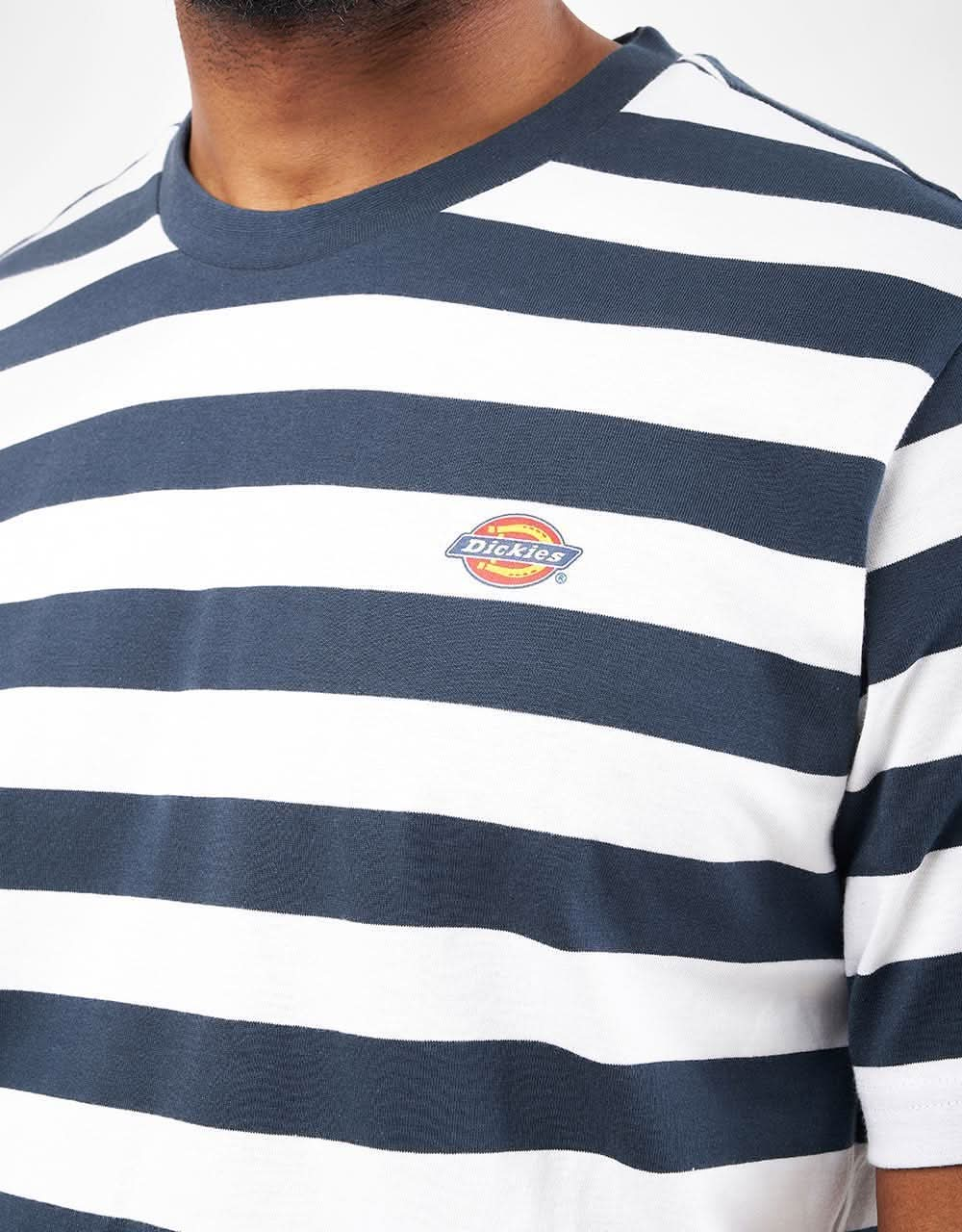 Dickies Rivergrove Striped T-Shirt - Air Force Blue