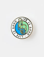 Route One Life Is Good Pin - Gold