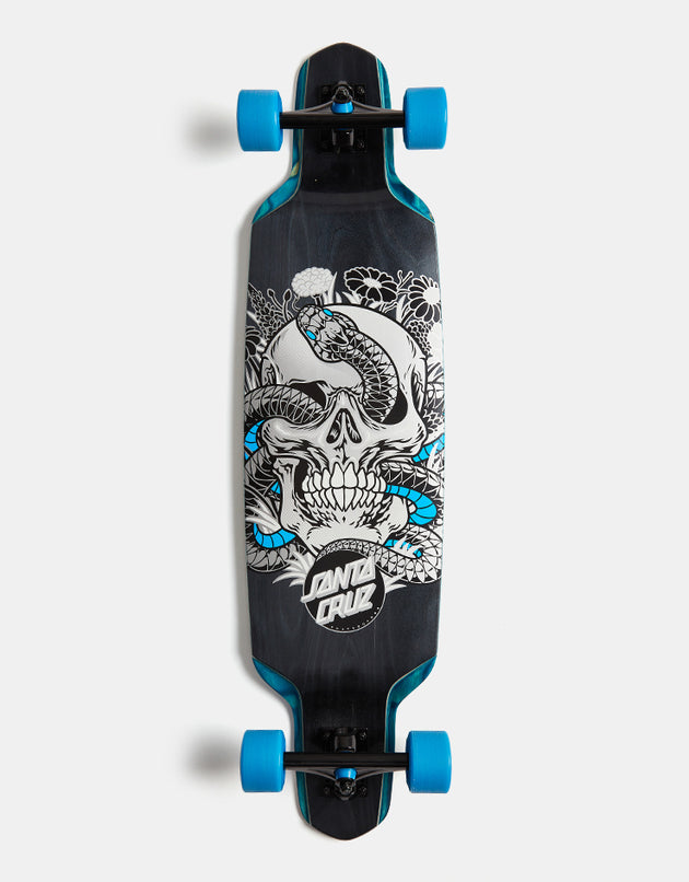Santa Cruz Botanic Skull Drop Down Longboard - 37.52" x 9.5"