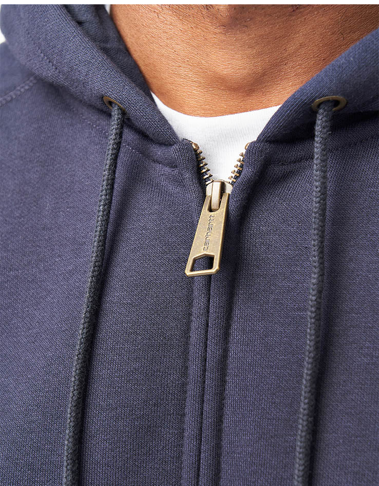 Carhartt WIP Hooded Chase Jacket - Dark Navy/Gold