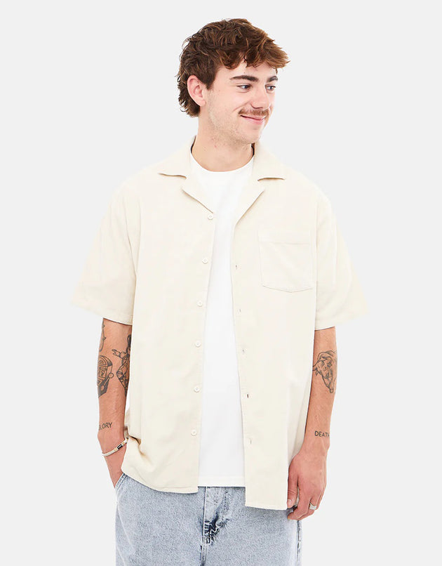 Route One Cord Pool Shirt - Natural