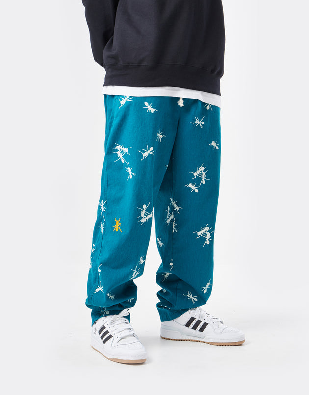 Route One Organic Baggy Pants - Ants Shaded Spruce/Stone