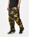 Route One Organic Baggy Pants - Leap Black/Rust