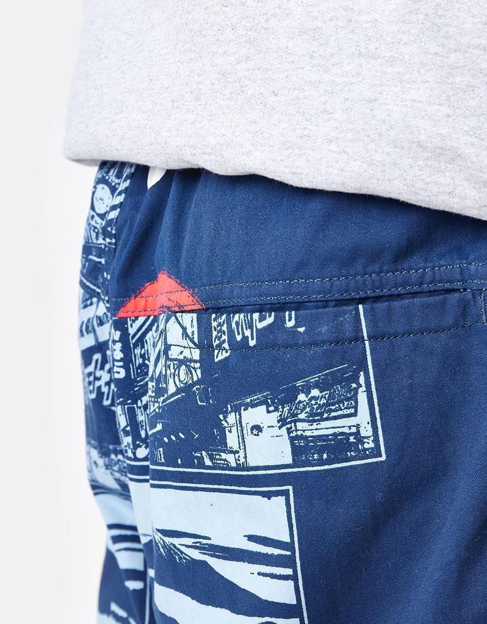 Route One Organic Baggy Pants - Yamato Navy/White/Red